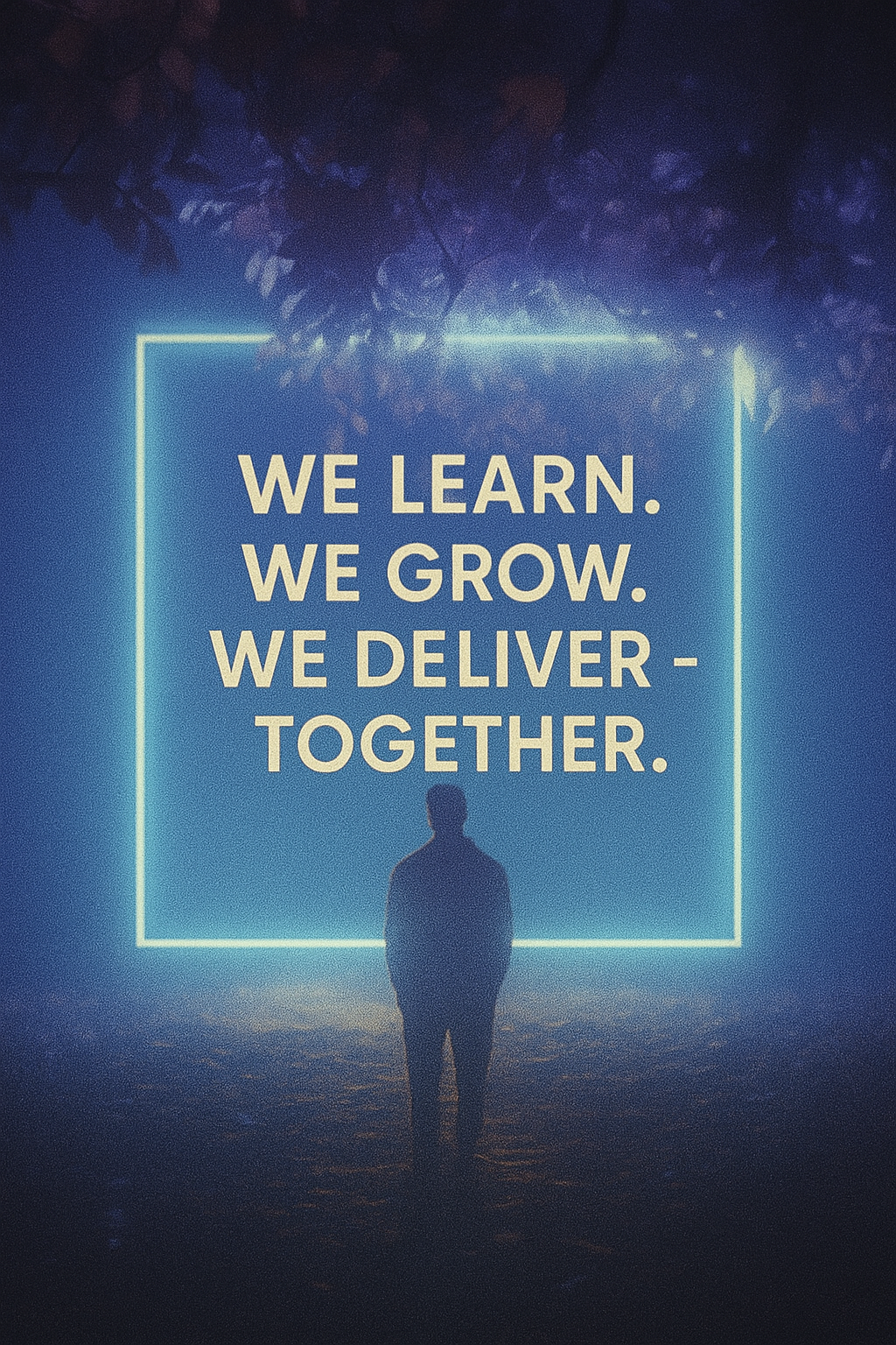 We learn. We grow. We deliver - together.